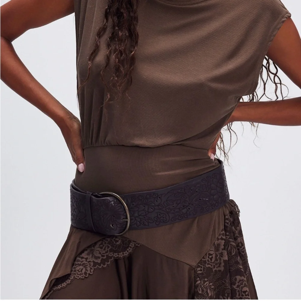 Free People Dark Brown Belt